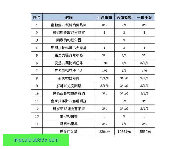 世界杯竞猜胜负投注攻略全面解析让你轻松赚取投注收益